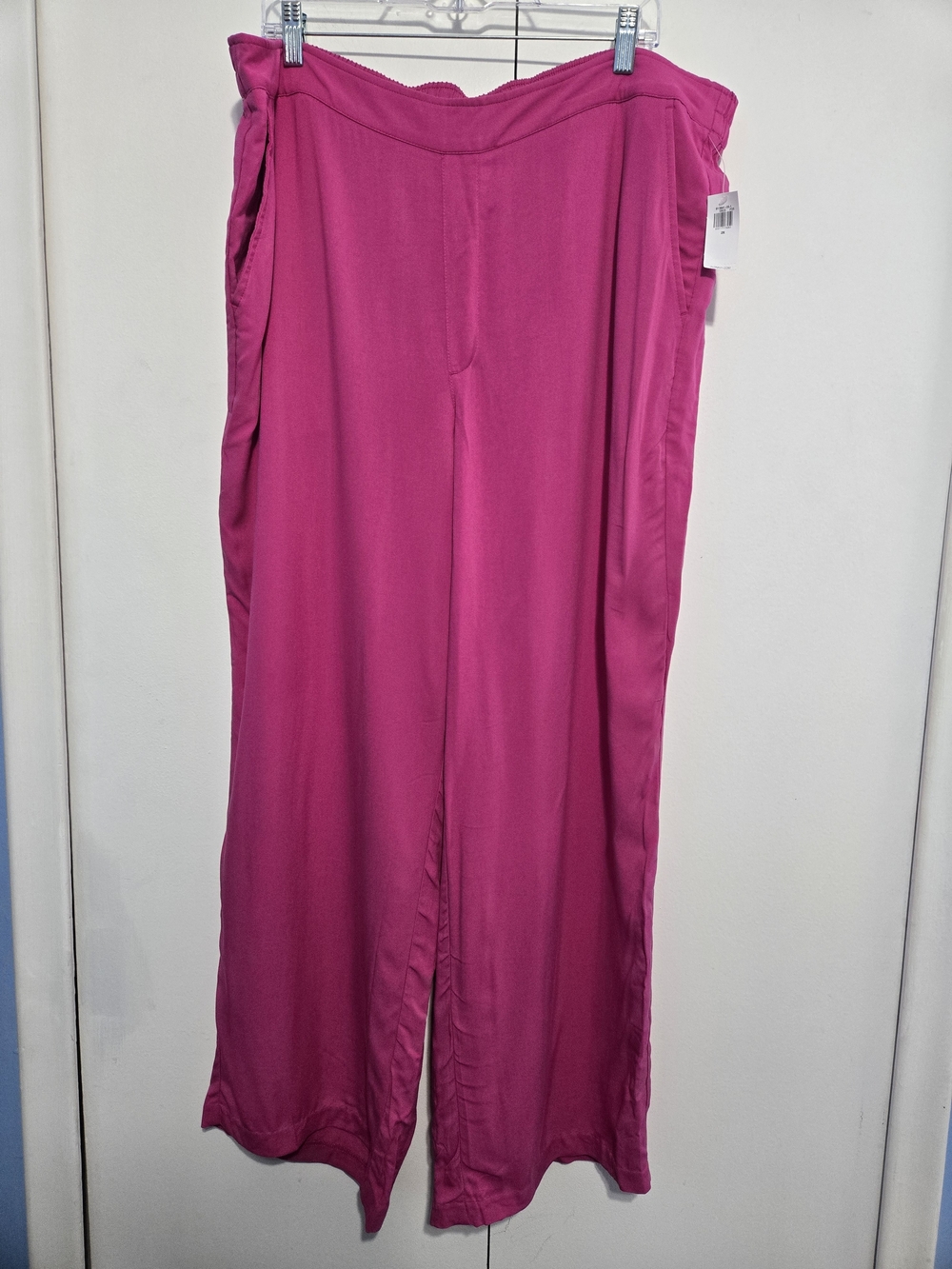Old Navy Pink Wide Leg Pull On Pants Womens 2X NWT Viscose